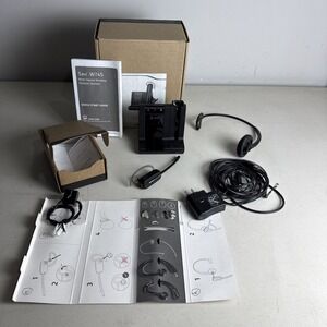 Plantronics SAVI 745 Wireless Headset (W745) Black Remote Work From Home Setup